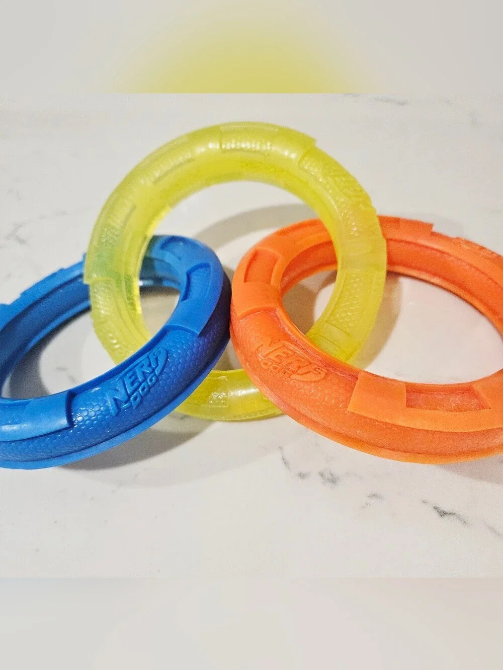 Nerf dog ring